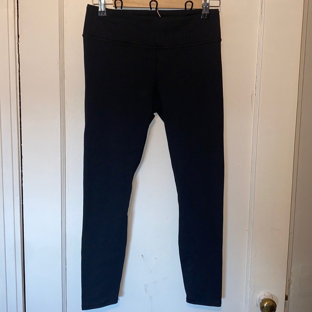 Fabletics Powerhold Athletic Solid Black Leggings - image 1